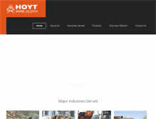Tablet Screenshot of hoytwirecloth.com
